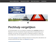 Tablet Screenshot of pechhulpvergelijk.nl